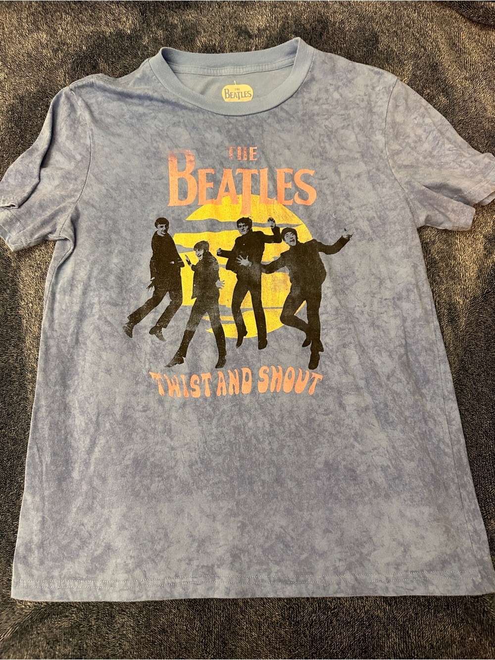 The Beatles Blue Kids 'Twist and Shout' Graphic Tee with Yellow Sun